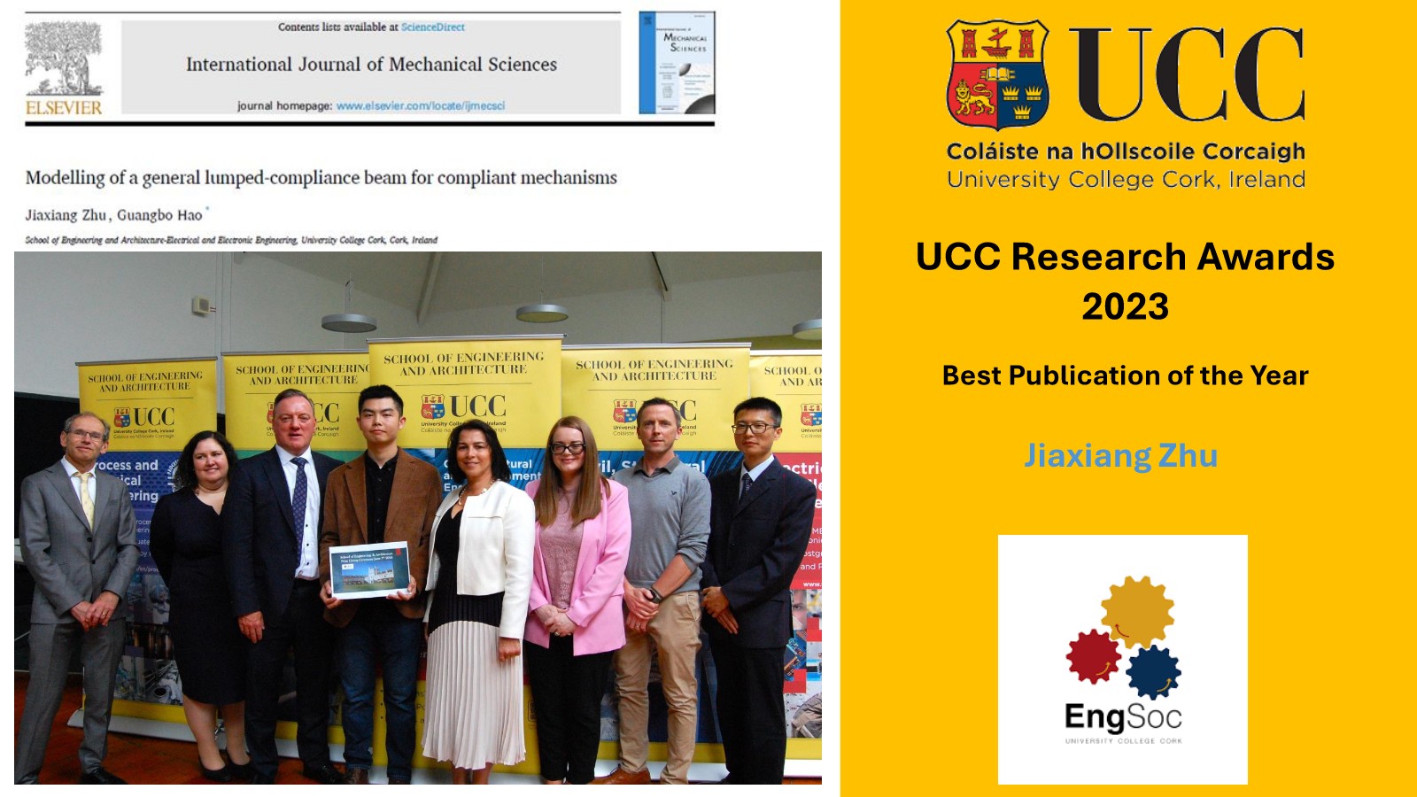 Publication of the Year Award, UCC